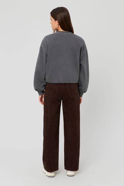 Pantalon wide leg velours