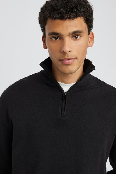 Pull col montant zippé
