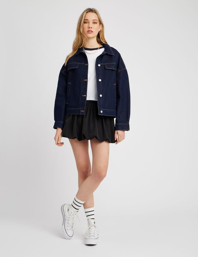 Veste en jean brut
