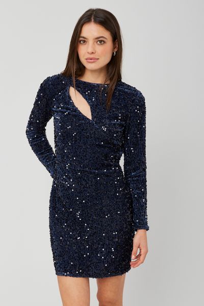 Robe courte sequins