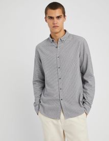 Chemise droite à carreaux