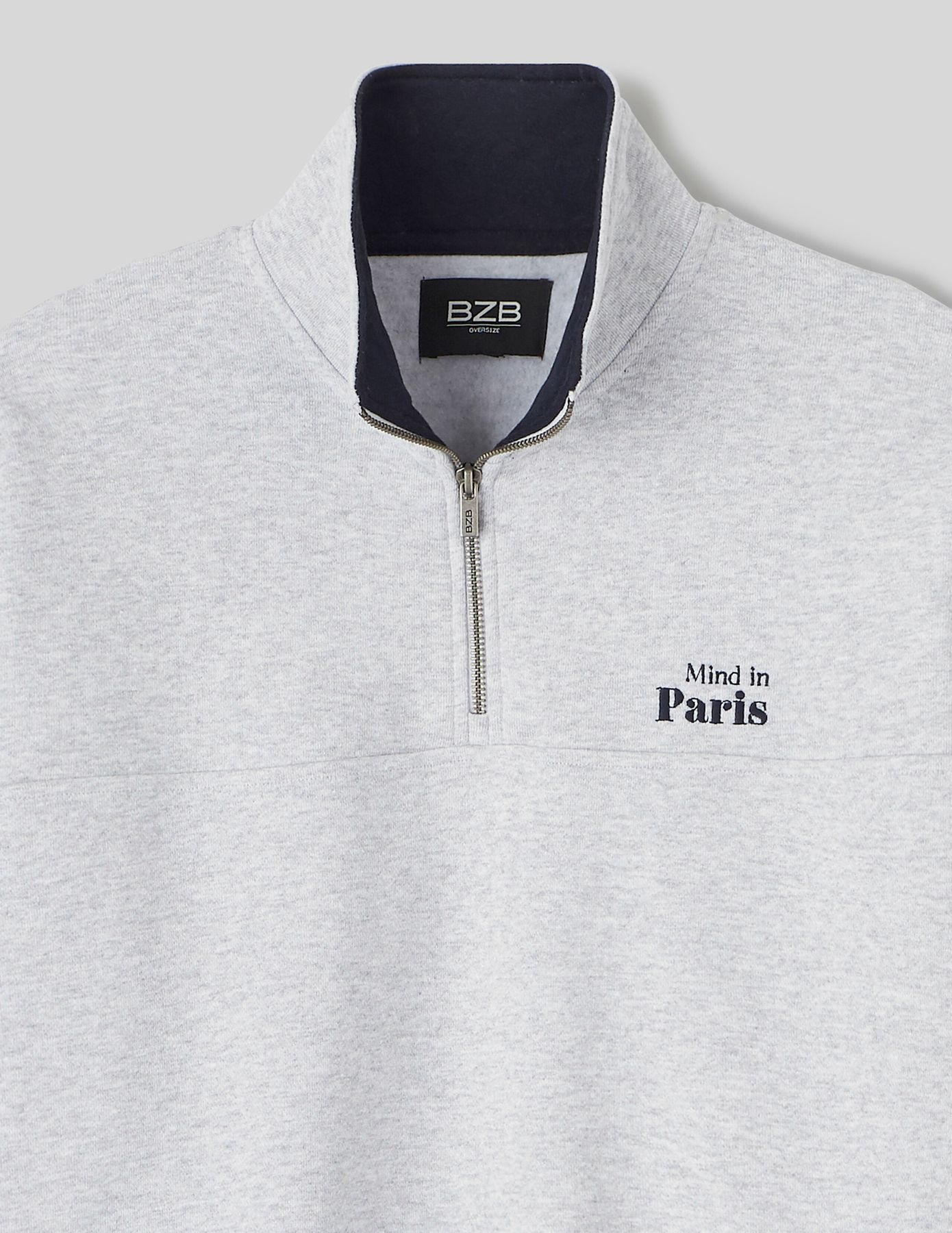 Sweat col montant zipp&eacute;
