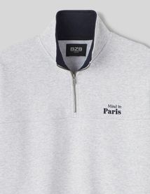 Sweat col montant zipp&eacute;