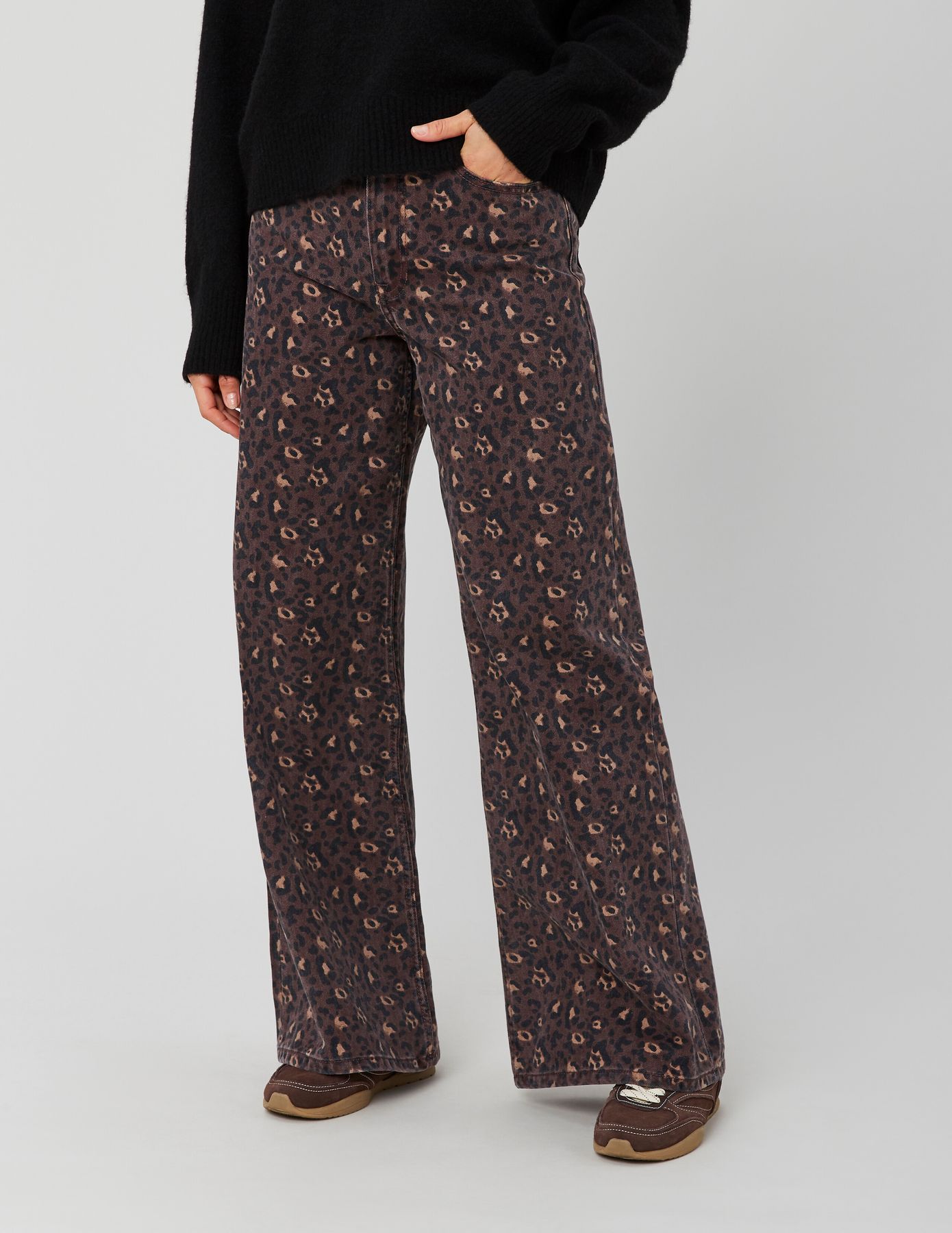 Jean imprimé léopard