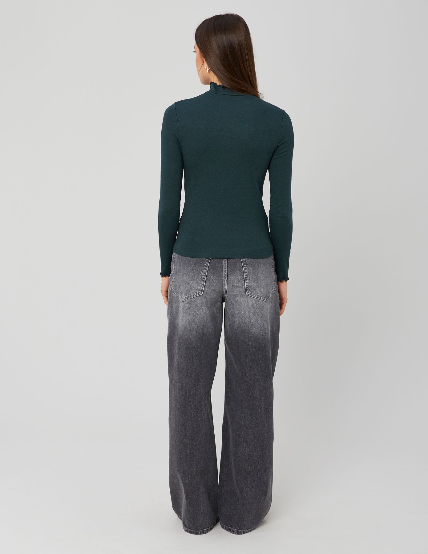 T-shirt col montant uni