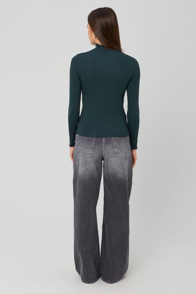 T-shirt col montant uni