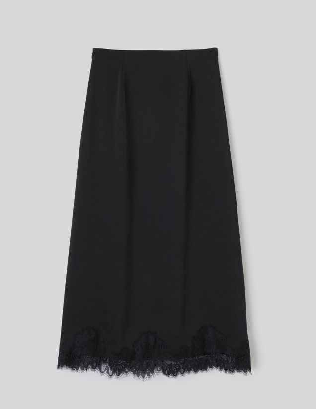 Jupe longue satin