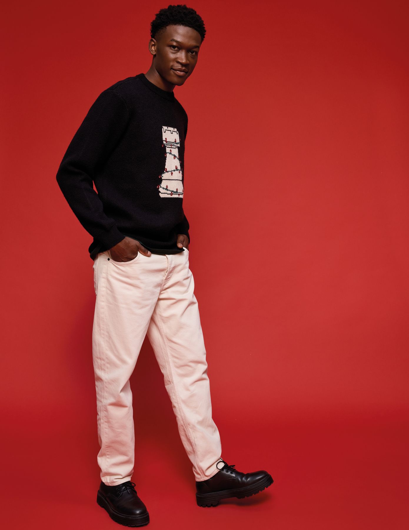 Jean relaxed couleur