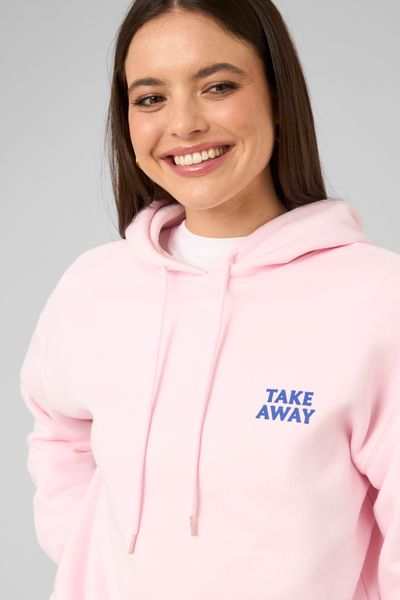 Sweat &agrave; capuche imprim&eacute; devant / dos
