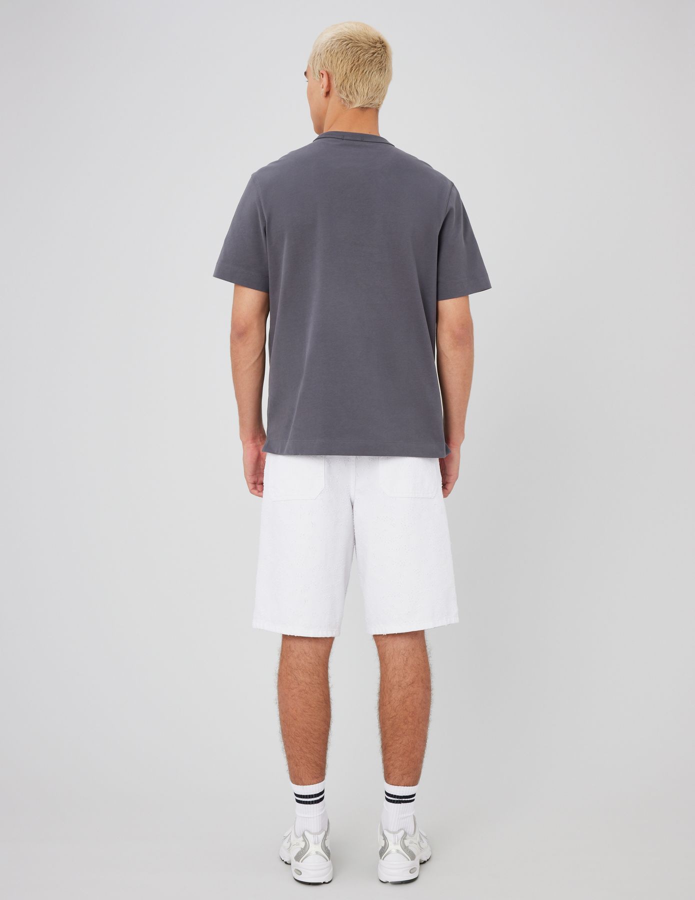 Bermuda en jean blanc fantaisie