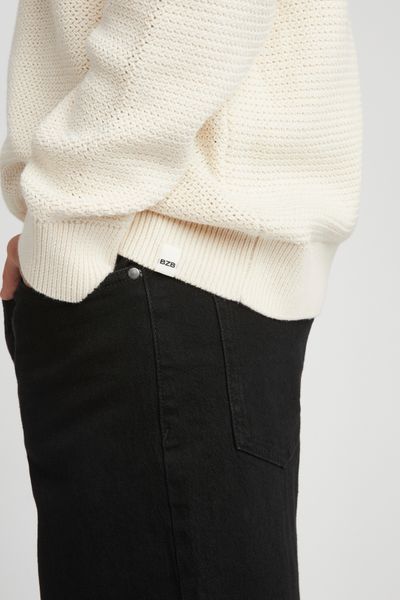 Pull matière fantaisie