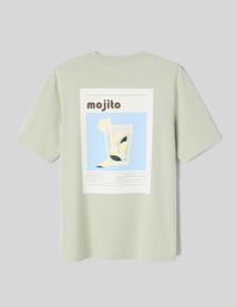 T-shirt imprim&eacute; devant / dos