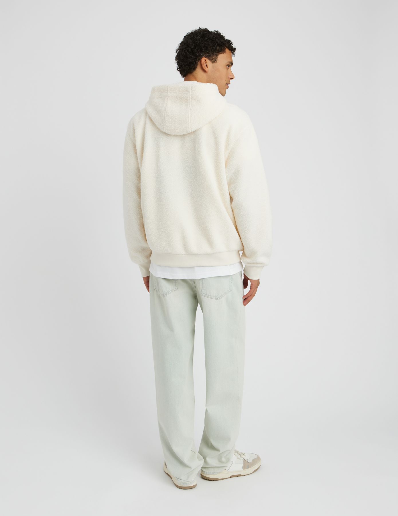 Sweat sherpa à capuche
