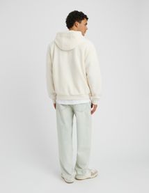Sweat sherpa à capuche