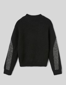 Pull col rond paillet&eacute;