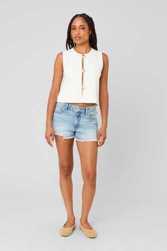 Short en denim raw cut