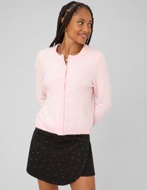 Gilet col rond boutonn&eacute;