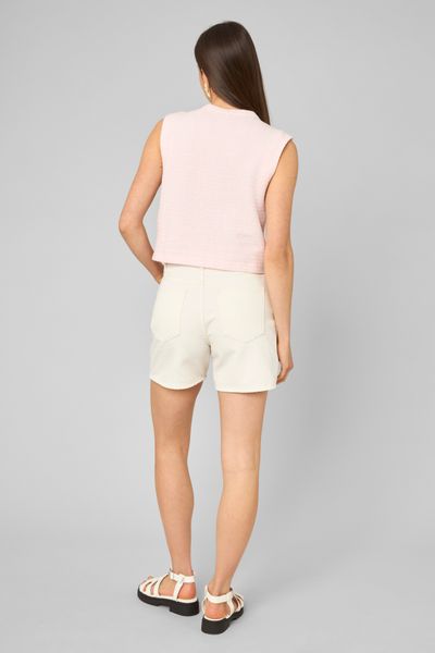 Top sans manches en tweed