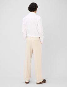 Pantalon urbain  fluide &agrave; plis