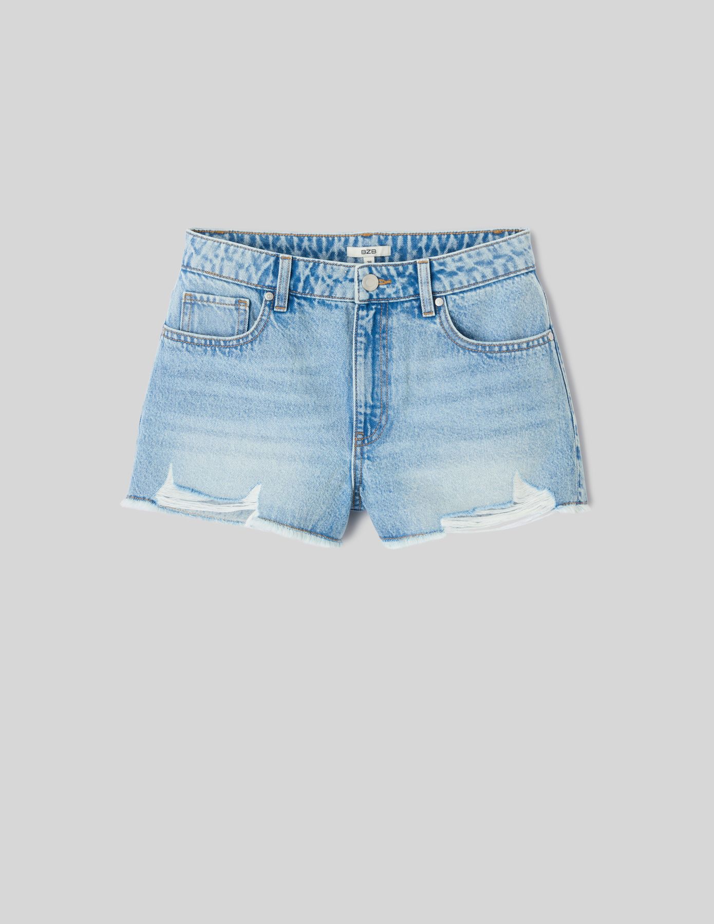 Short en Denim Raw cut