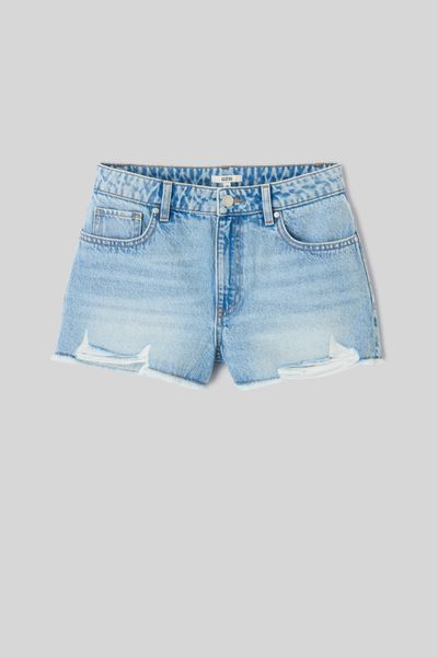 Short en Denim Raw cut