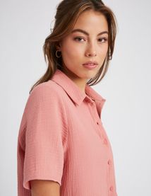 Chemisette en gaze de coton