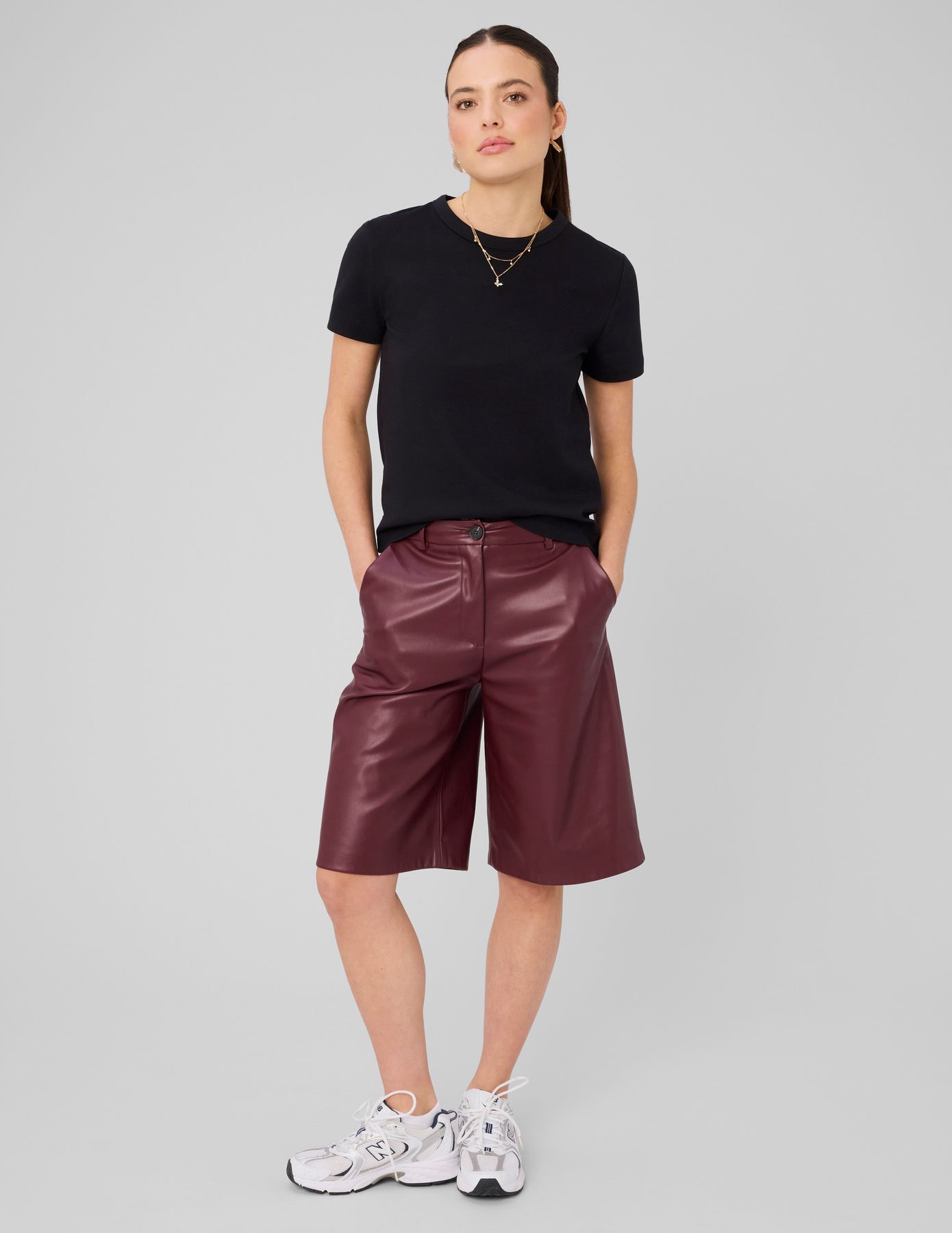 Bermuda tissu enduit