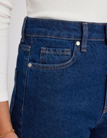 Jean straight taille haute