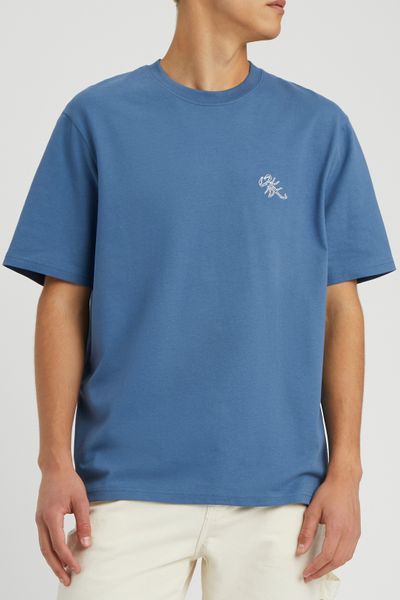 T-shirt broderie poitrine