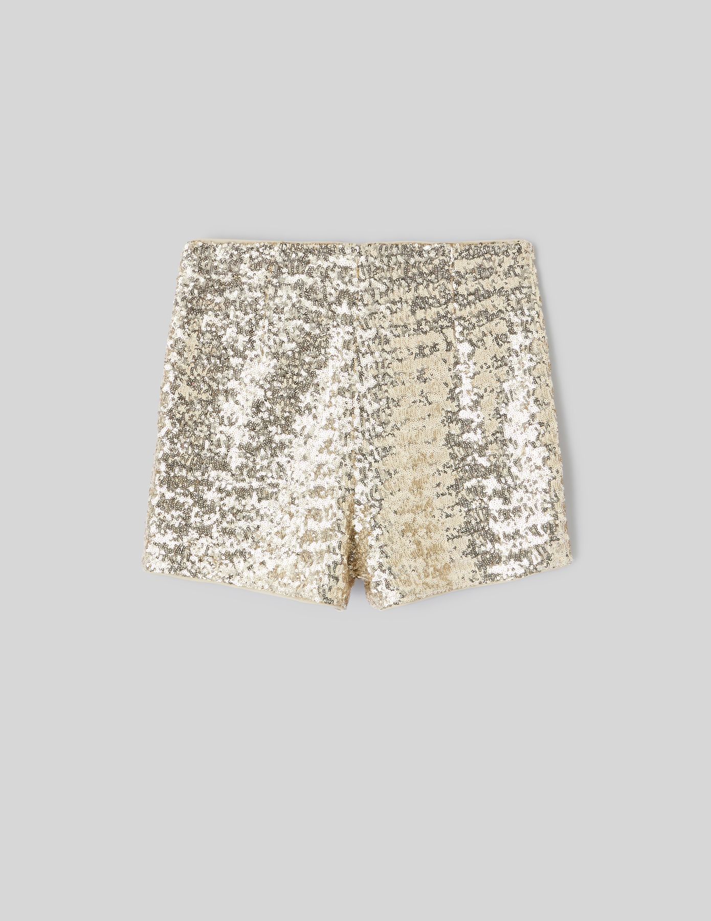 Short à sequins dorés