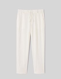 Pantalon ray&eacute; en lin