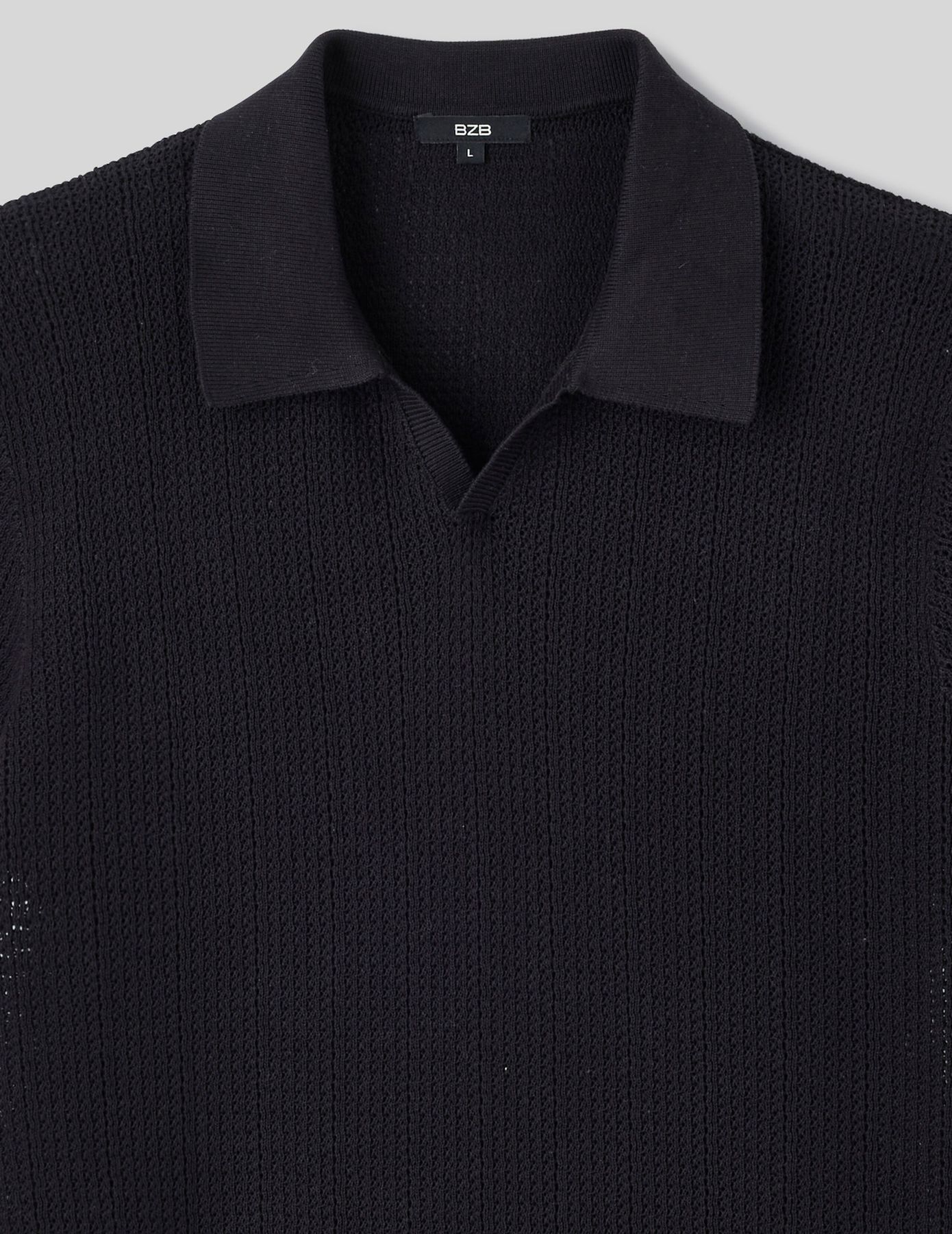 Polo maille ajourée