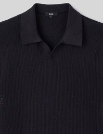 Polo maille ajourée