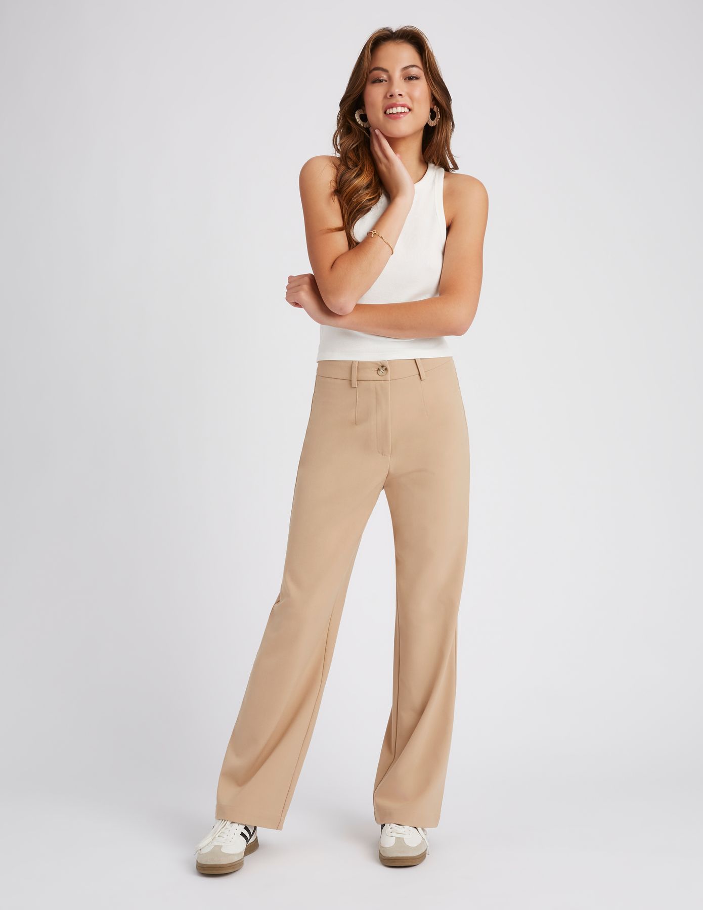 Pantalon tailleur polyester recyclé