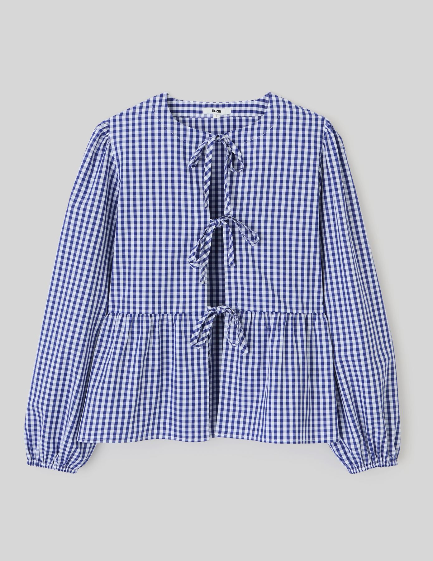 Blouse vichy à nouer