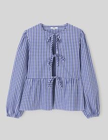 Blouse vichy à nouer