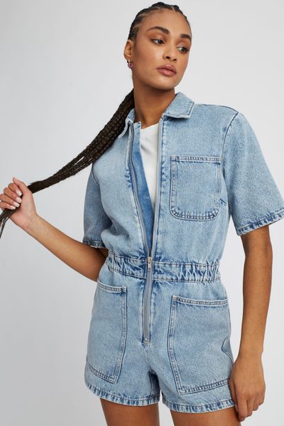 Combi short en jean