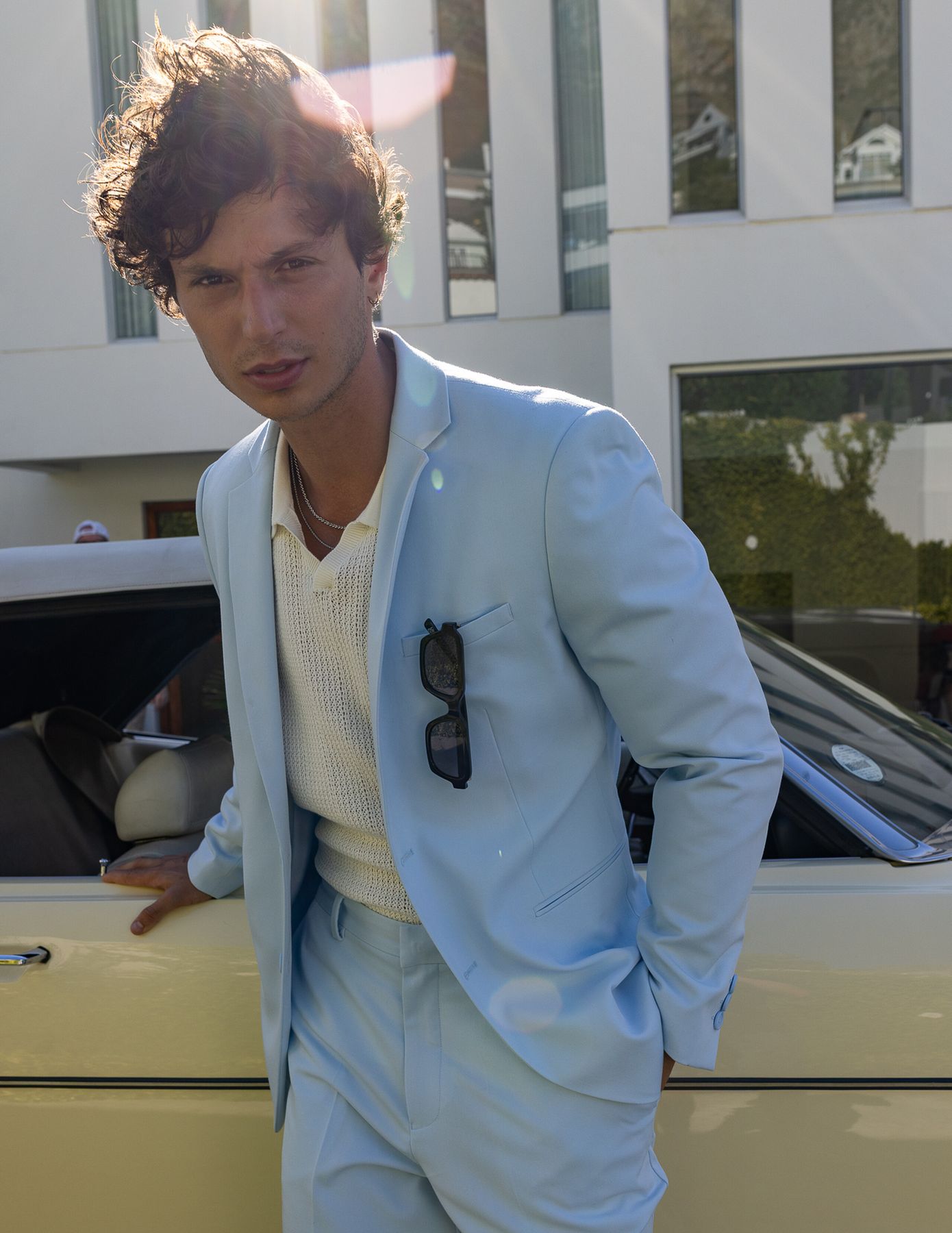 Veste de costume coupe droite
