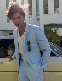 Veste de costume coupe droite