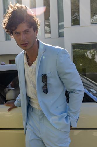 Veste de costume coupe droite