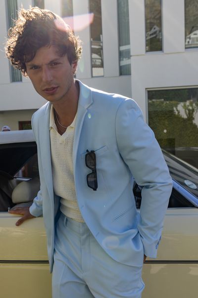 Veste de costume coupe droite