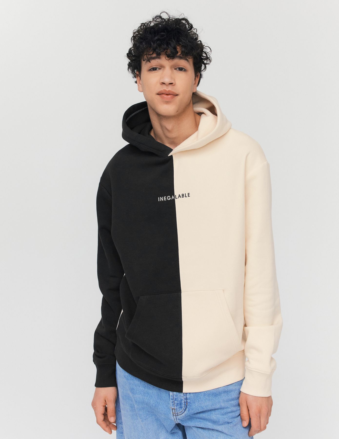 Sweat à capuche colorblock