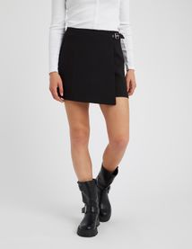 Jupe short portefeuille en polyester recyclé