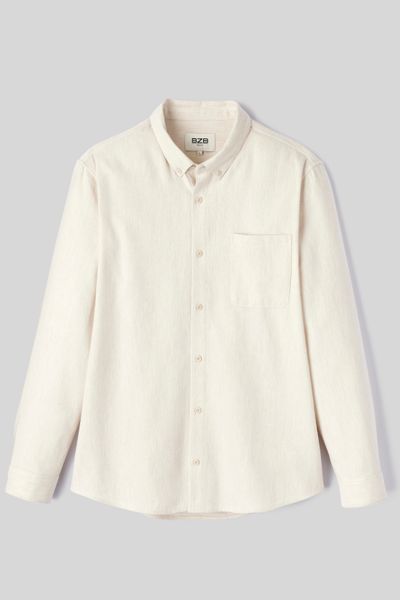 Chemise droite flanelle unie