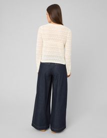 Gilet maille ajour&eacute;e