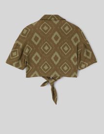 Chemise imprimée à nouer
