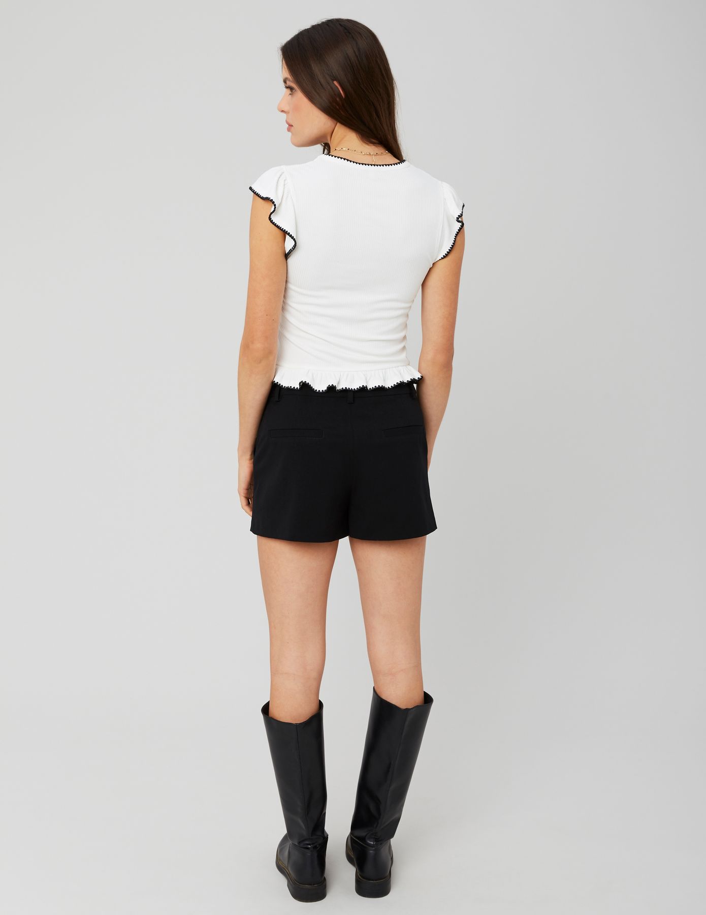 T-shirt surpiqures fantaisie