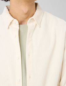 Chemise en velours c&ocirc;tel&eacute;