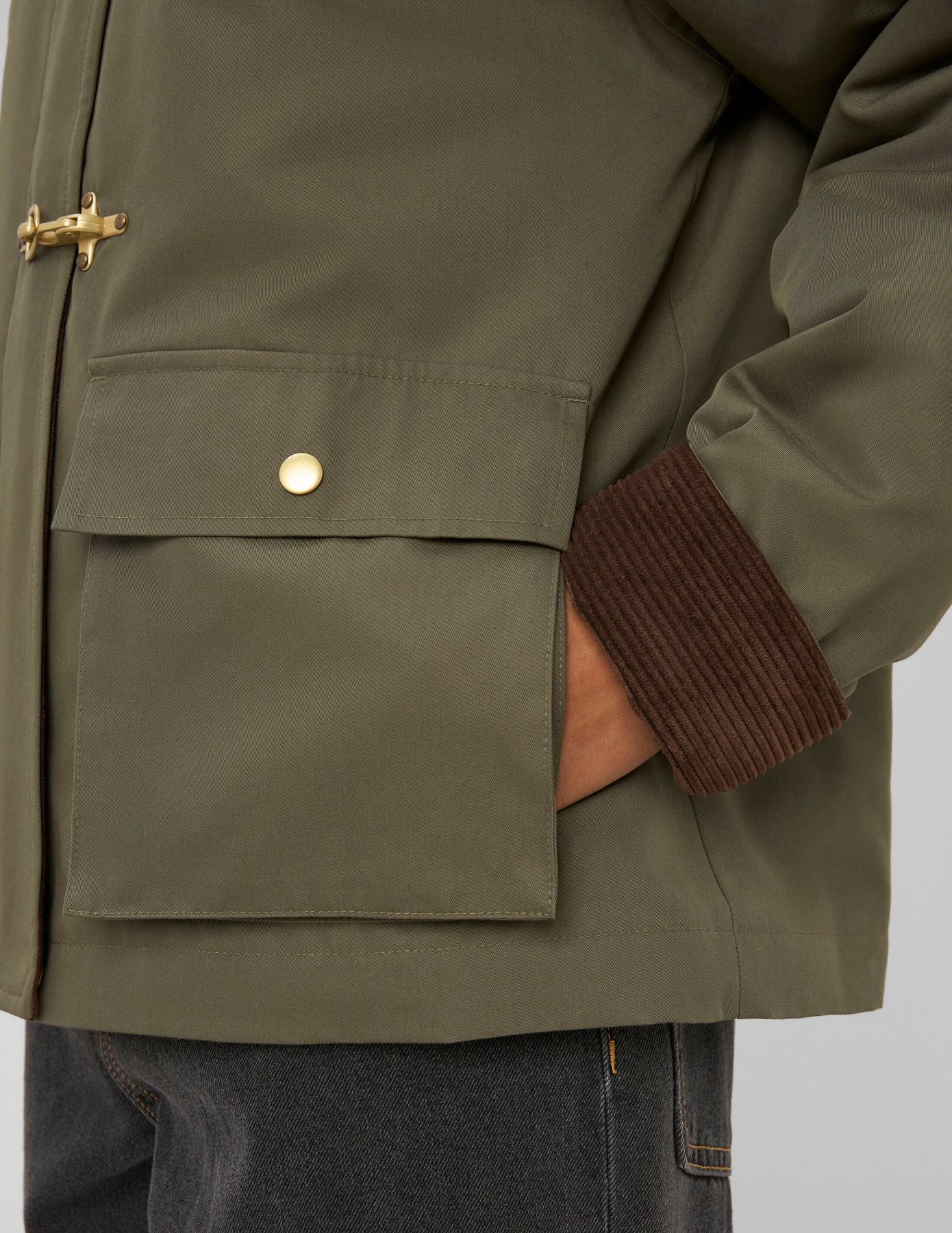 Veste avec col velours cotel&eacute;