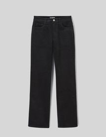 Pantalon straight velours